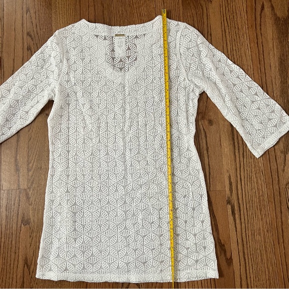 NWT Laundry by Shelli Segal Spellbound Cover-Up white tunic - Picture 14 of 14